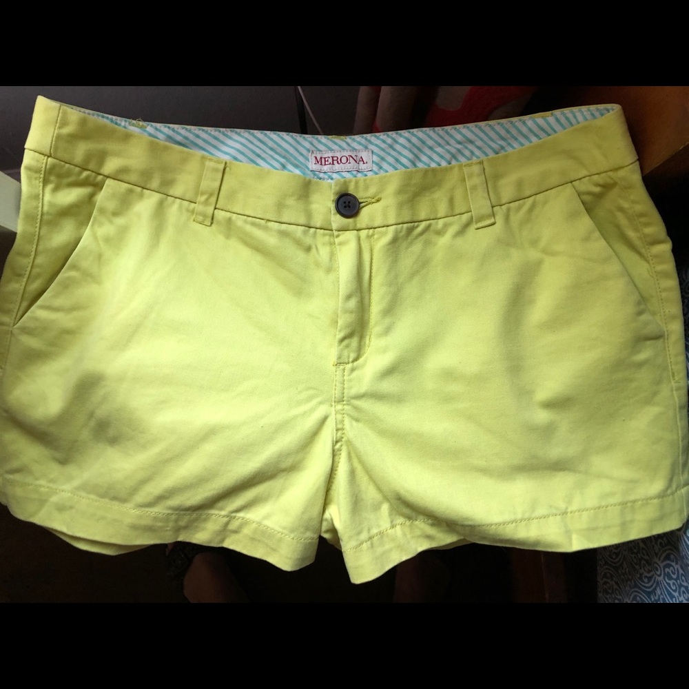 Light lime shorts